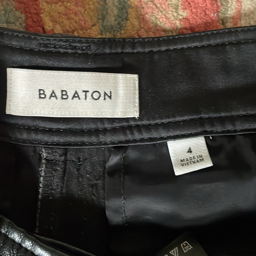 Aritzia Babaton Command Cropped Leather Pants - image 4